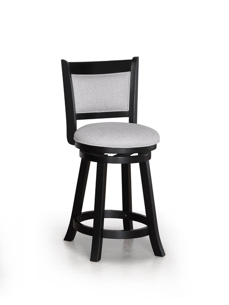 Cecil Dove/Black Swivel Pub Stool, Set of 2 from Crown Mark - Luna Furniture