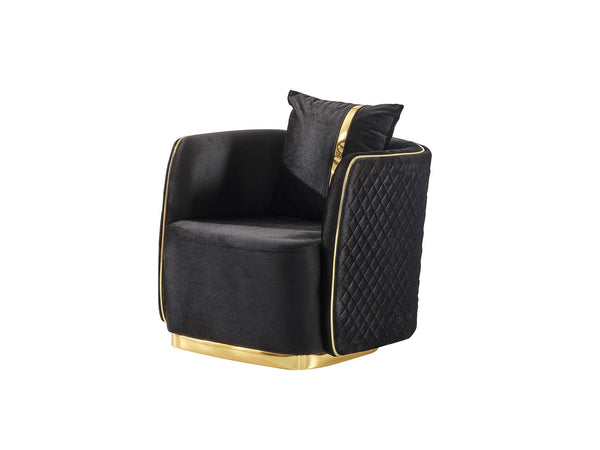 Ceko Chair Cream in Black