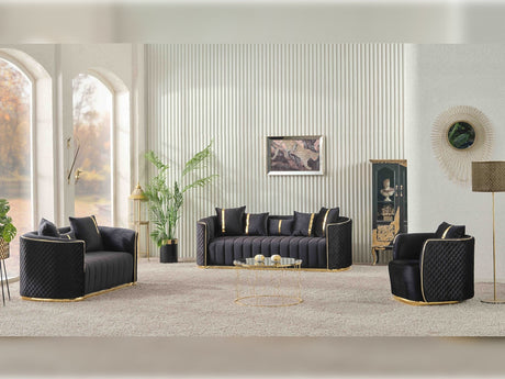 Ceko Chair Cream in Black from Furnia - Luna Furniture