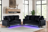 Celina Black Living Room Set with LED Lights from Happy Homes - Luna Furniture