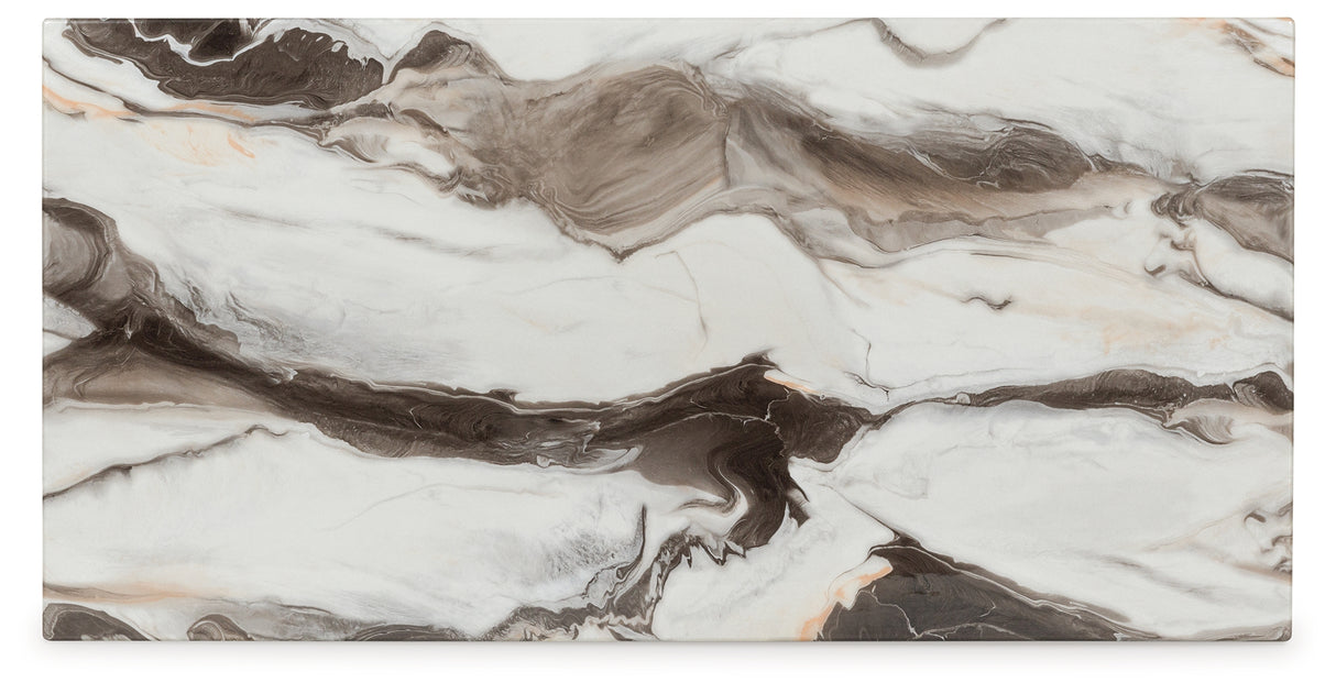 Cendill Dark Brown/White/Black Table (Set of 3) from Ashley - Luna Furniture