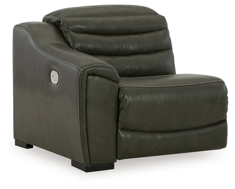 Center Line 2-Piece Power Reclining Loveseat with Recliner in Dark Gray from Ashley - Luna Furniture