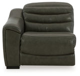 Center Line 3-Piece Power Reclining Loveseat with Recliner in Dark Gray from Ashley - Luna Furniture