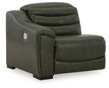 Center Line 3-Piece Power Reclining Loveseat with Recliner in Dark Gray from Ashley - Luna Furniture