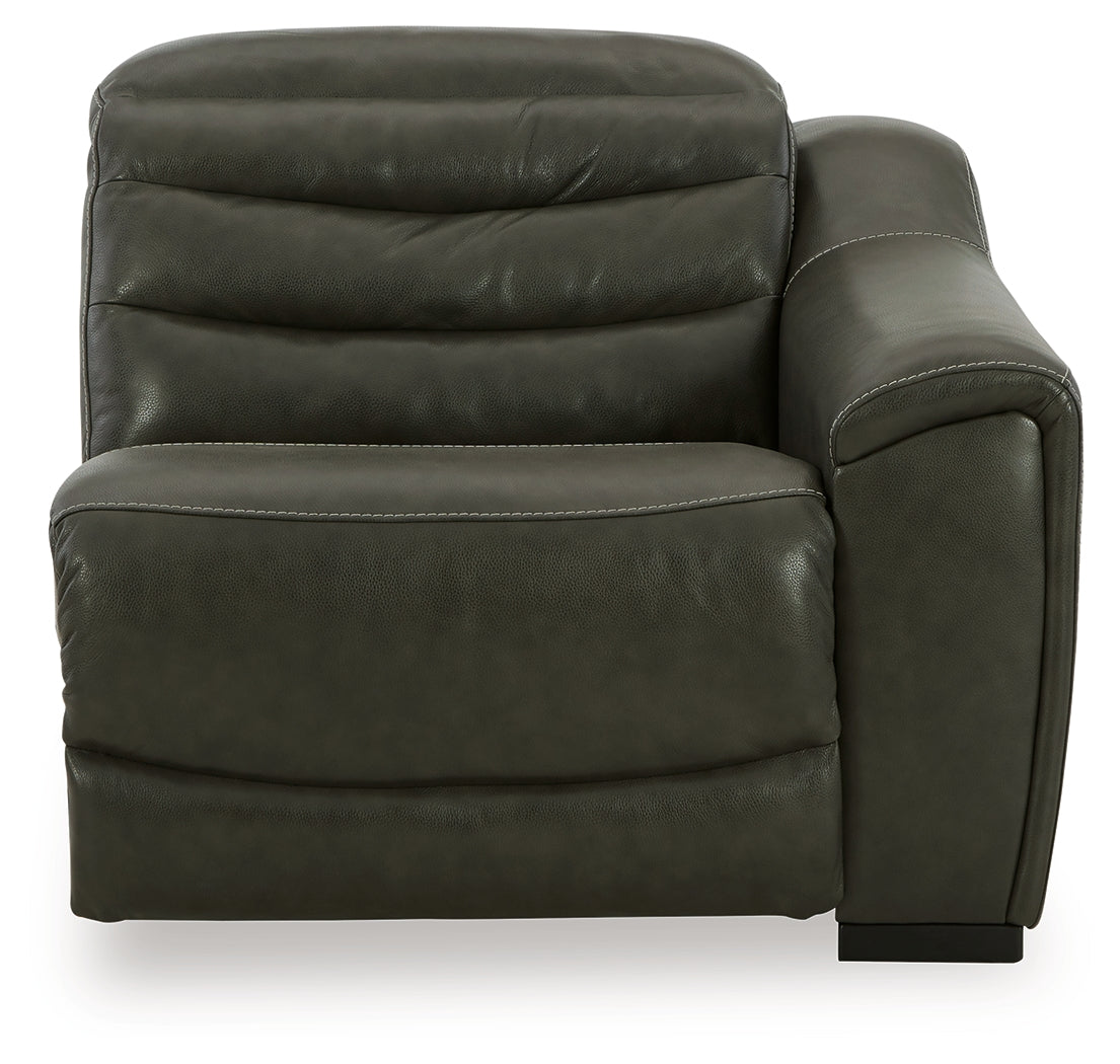 Center Line 3-Piece Power Reclining Loveseat with Recliner in Dark Gray from Ashley - Luna Furniture