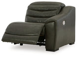 Center Line 3-Piece Power Reclining Loveseat with Recliner in Dark Gray from Ashley - Luna Furniture