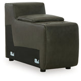 Center Line 3-Piece Power Reclining Loveseat with Recliner in Dark Gray from Ashley - Luna Furniture