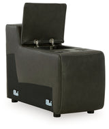 Center Line 3-Piece Power Reclining Loveseat with Recliner in Dark Gray from Ashley - Luna Furniture