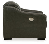 Center Line 3-Piece Power Reclining Loveseat with Recliner in Dark Gray from Ashley - Luna Furniture