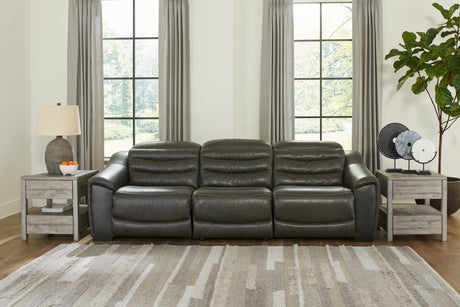 Center Line Dark Gray Power Reclining Living Room Set from Ashley - Luna Furniture