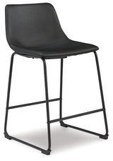 Centiar Black Counter Height Bar Stool (Set of 2) from Ashley - Luna Furniture