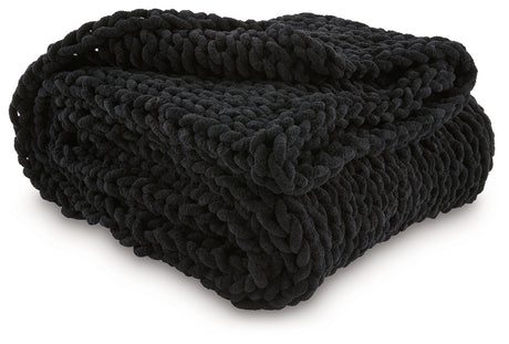 Chaddon Black Throw from Ashley - Luna Furniture