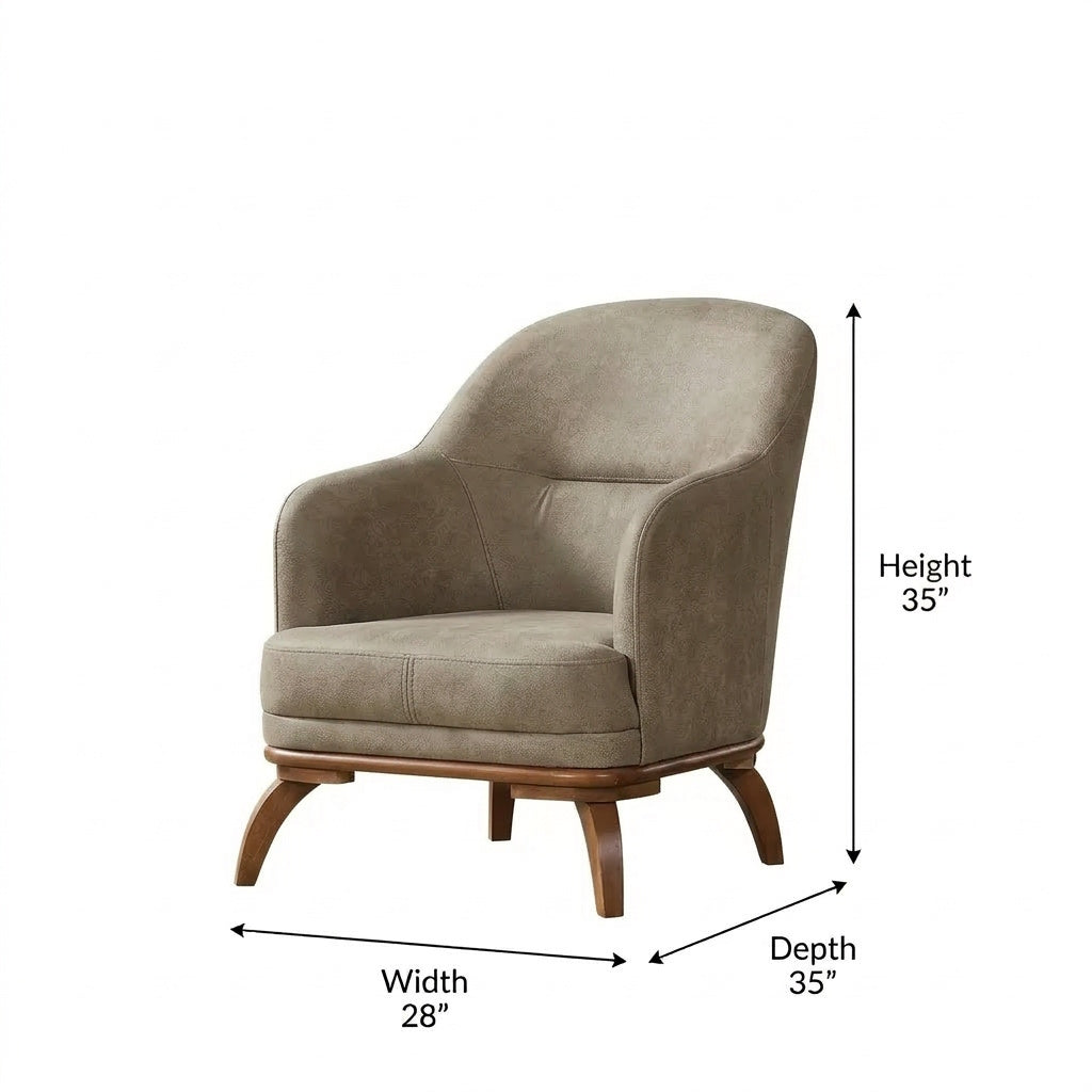 Mia Chair in Beige from Furnia - Luna Furniture