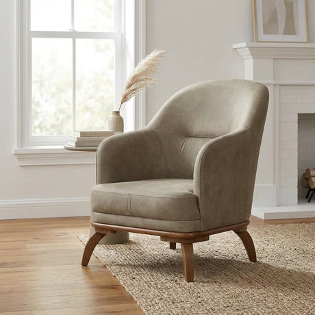 Mia 4-pieces (2 Sofa & 2 Chair) Livingroom Set in Beige from Furnia - Luna Furniture