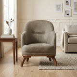 Mia 4-pieces (2 Sofa & 2 Chair) Livingroom Set in Beige from Furnia - Luna Furniture