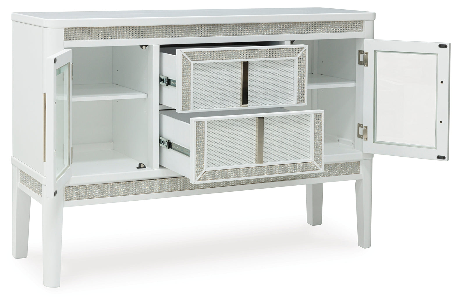 Chalanna White Dining Server from Ashley Furniture - Luna Furniture