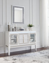 Chalanna White Dining Server from Ashley Furniture - Luna Furniture