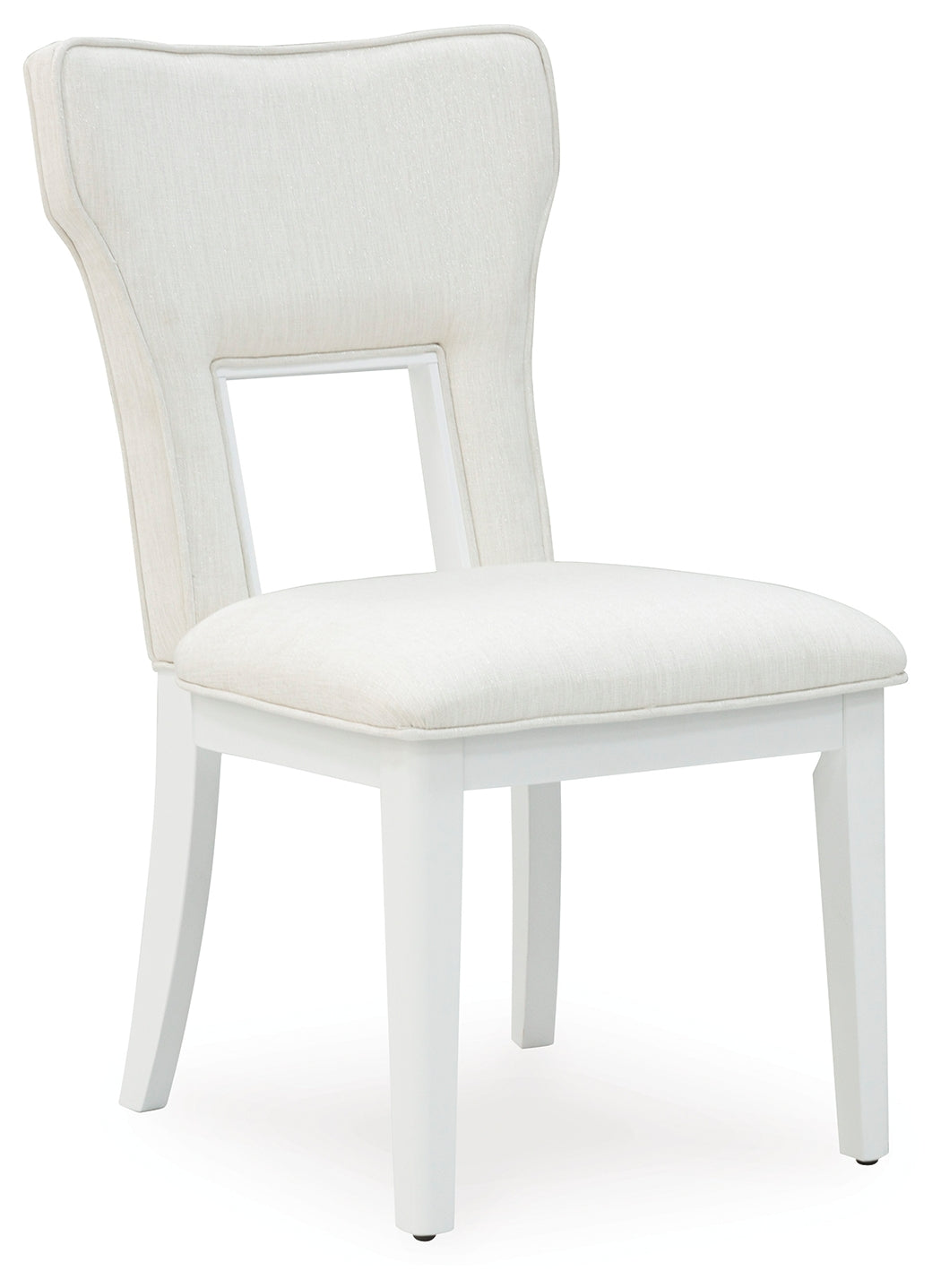 Chalanna White Dining Table and 6 Chairs with Server from Ashley Furniture - Luna Furniture