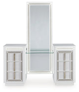 Chalanna White Vanity with Mirror from Ashley - Luna Furniture