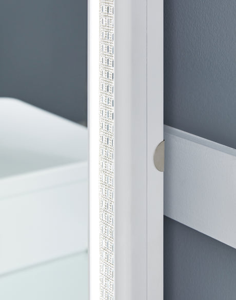 Chalanna White Vanity with Mirror from Ashley - Luna Furniture