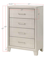 Charlie White Chest from Crown Mark - Luna Furniture