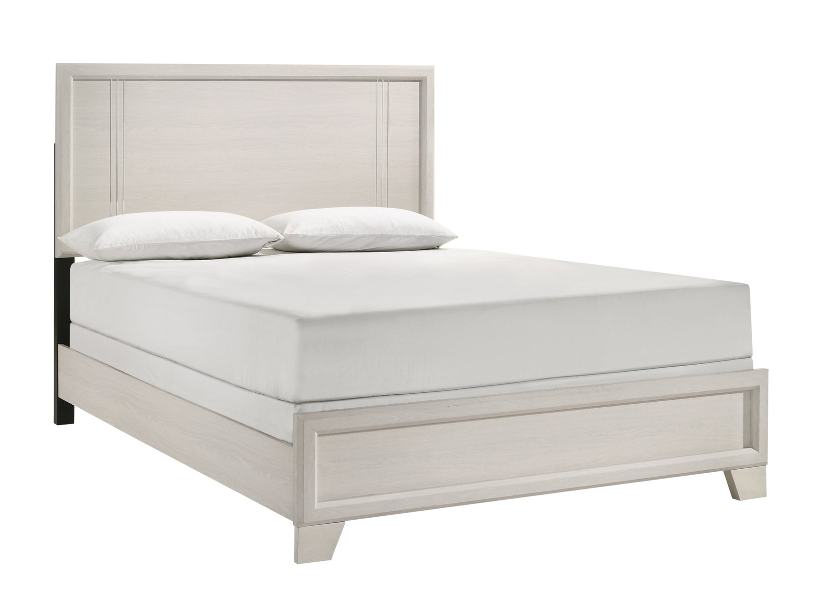 Charlie White Full Panel Bed from Crown Mark - Luna Furniture