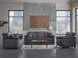 Charlotte Beatto Anthracite Loveseat from Bellona - Luna Furniture