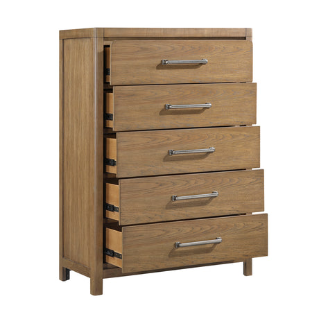 Charlotte Light Brown Chest from Homelegance - Luna Furniture