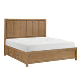 Charlotte Light Brown Storage Platform Bedroom Set from Homelegance - Luna Furniture