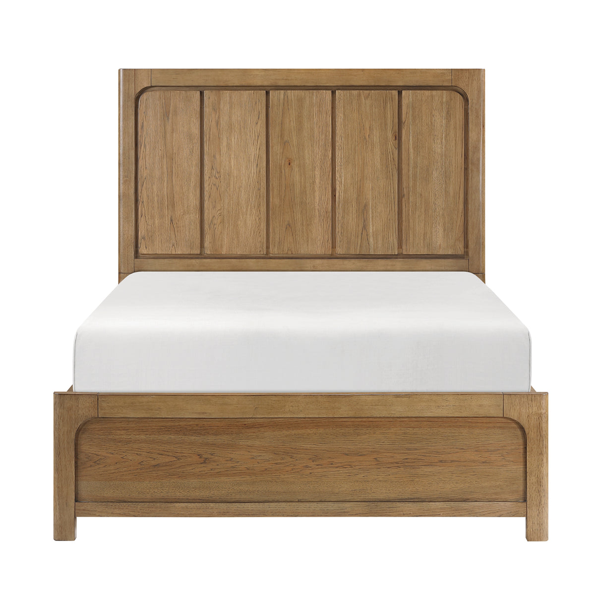 Charlotte Light Brown Storage Platform Queen Bed, Dresser, Mirror, and Nightstand from Homelegance - Luna Furniture