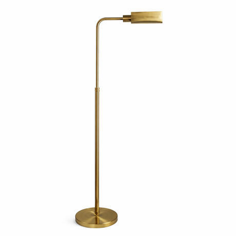 Elara Floor Lamp Gold outer and White inner from Ashcroft Furniture - Luna Furniture