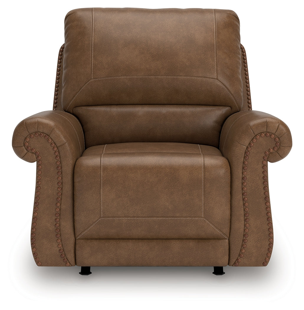 Chasemore Earth Swivel Glider Recliner from Ashley - Luna Furniture