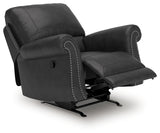Chasemore Granite Swivel Glider Recliner from Ashley - Luna Furniture