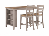 Harperfeld Natural/Gray Counter Height Set