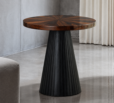 Surdal Black End Table from Furniture of America - Luna Furniture