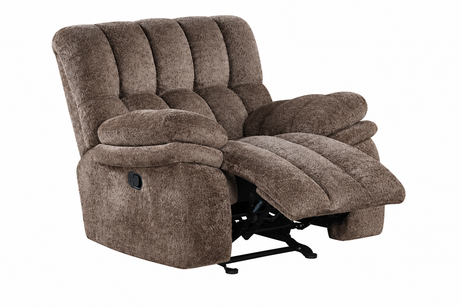 Hieronymus Dark Brown Glider Recliner from Furniture of America - Luna Furniture