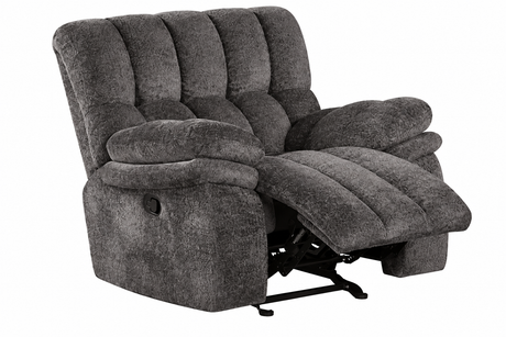 Hieronymus Dark Gray Manual Glider Recliner from Furniture of America - Luna Furniture