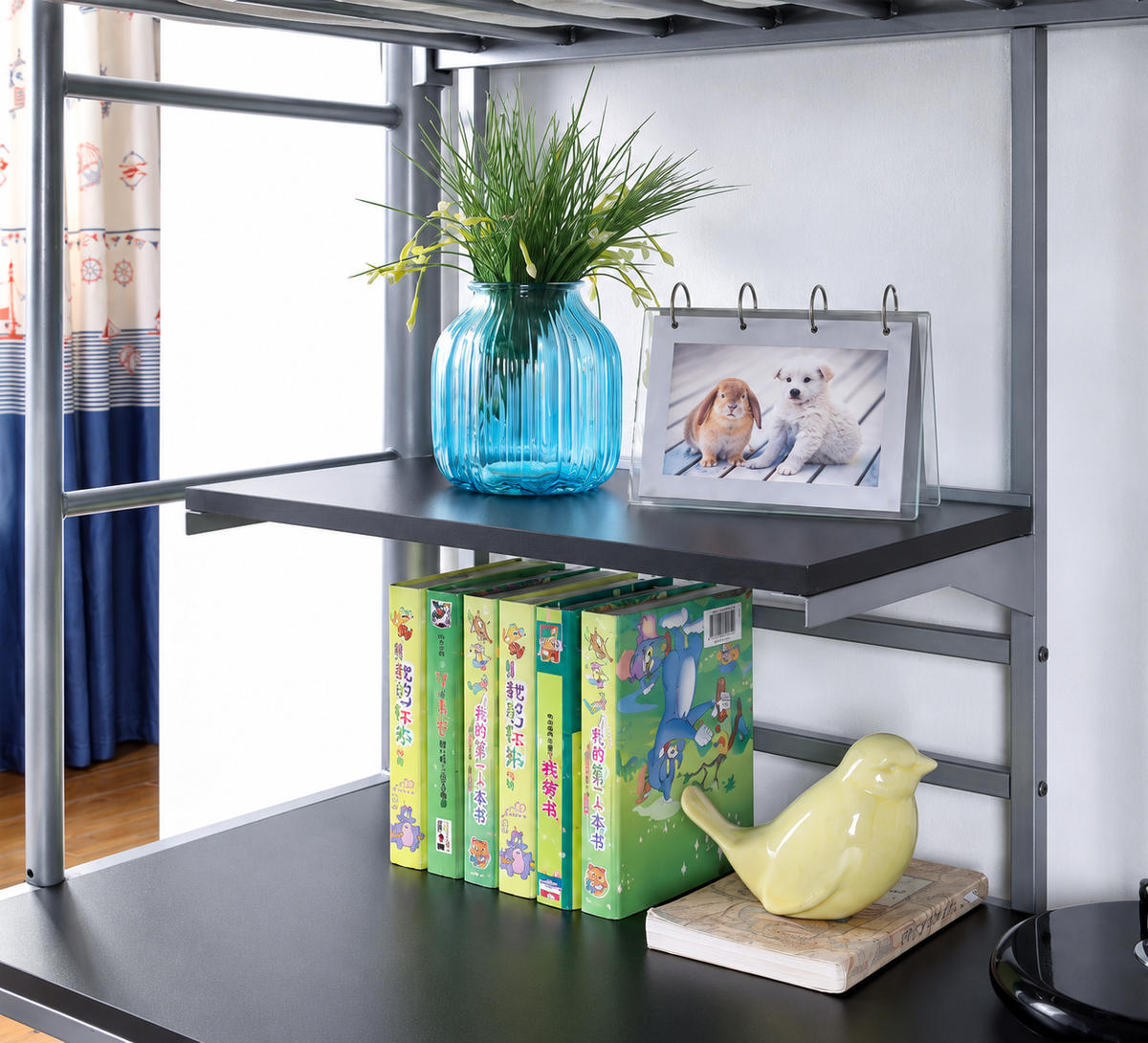 Opal Silver Twin Loft Bed from Furniture of America - Luna Furniture