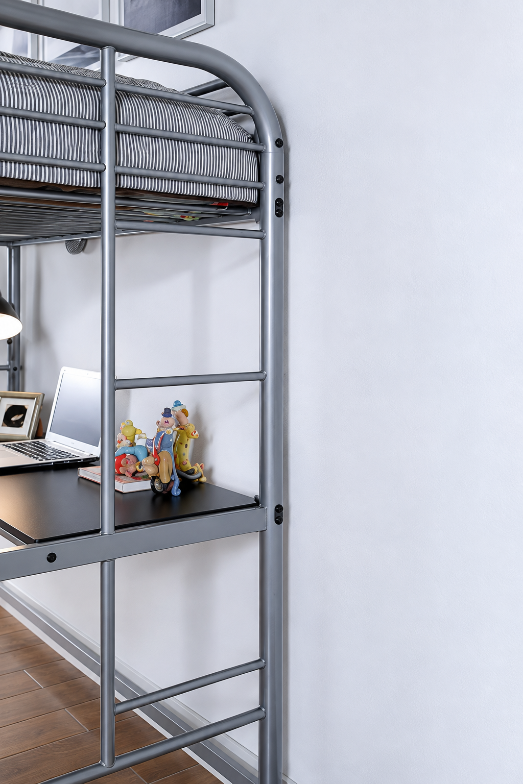 Opal Silver Twin Loft Bed from Furniture of America - Luna Furniture