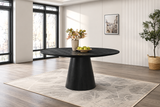 Tottenham Black 59" Round Dining Table