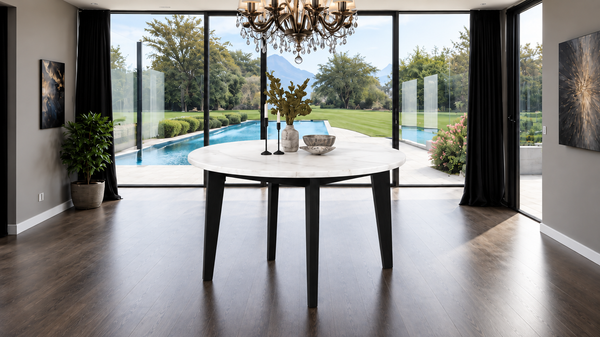 Sabro Black/White Round Counter Hight Table