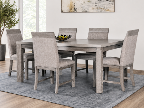 Gristalt Gray/Stone Gray 7-Piece Dining Room Set from Furniture of America - Luna Furniture
