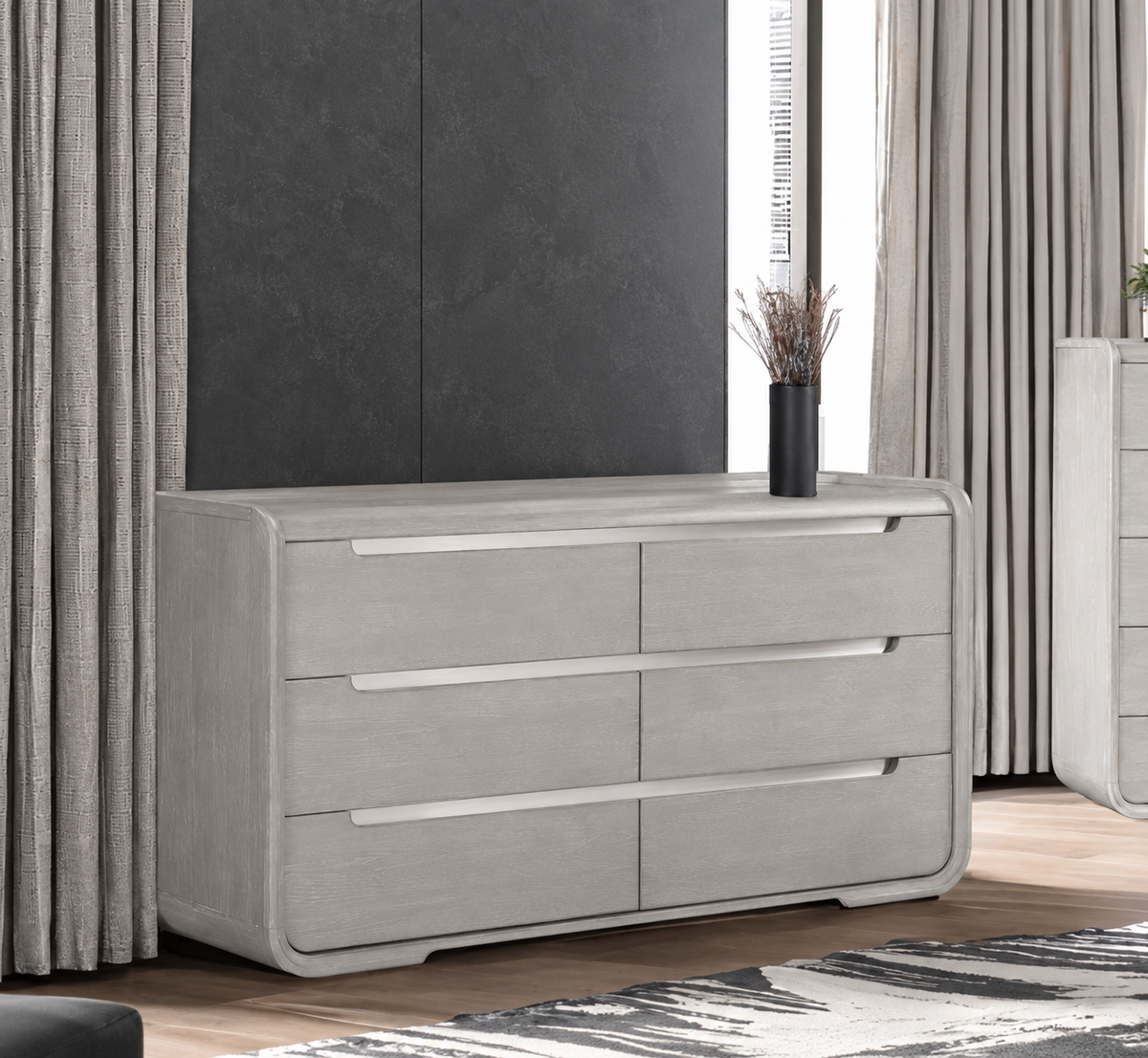 Osterley Light Gray Dresser from Furniture of America - Luna Furniture