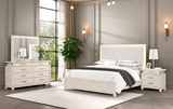 Lafayette Weathered Gray 4-Piece Queen Bedroom Set from Furniture of America - Luna Furniture