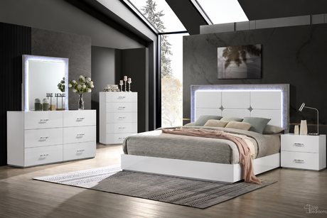 Stoholm White Chest from Furniture of America - Luna Furniture