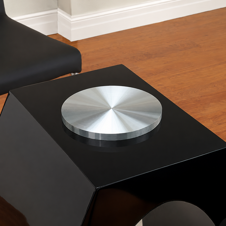 Lodia Black Glass Top 5-Piece Dining Room Set from Furniture of America - Luna Furniture