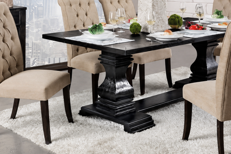 Nerissa Antique Black Dining Table from Furniture of America - Luna Furniture