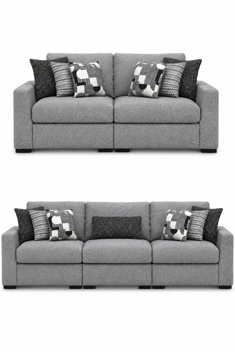 Bealton Salt and Pepper Living Room Set from Ashley - Luna Furniture