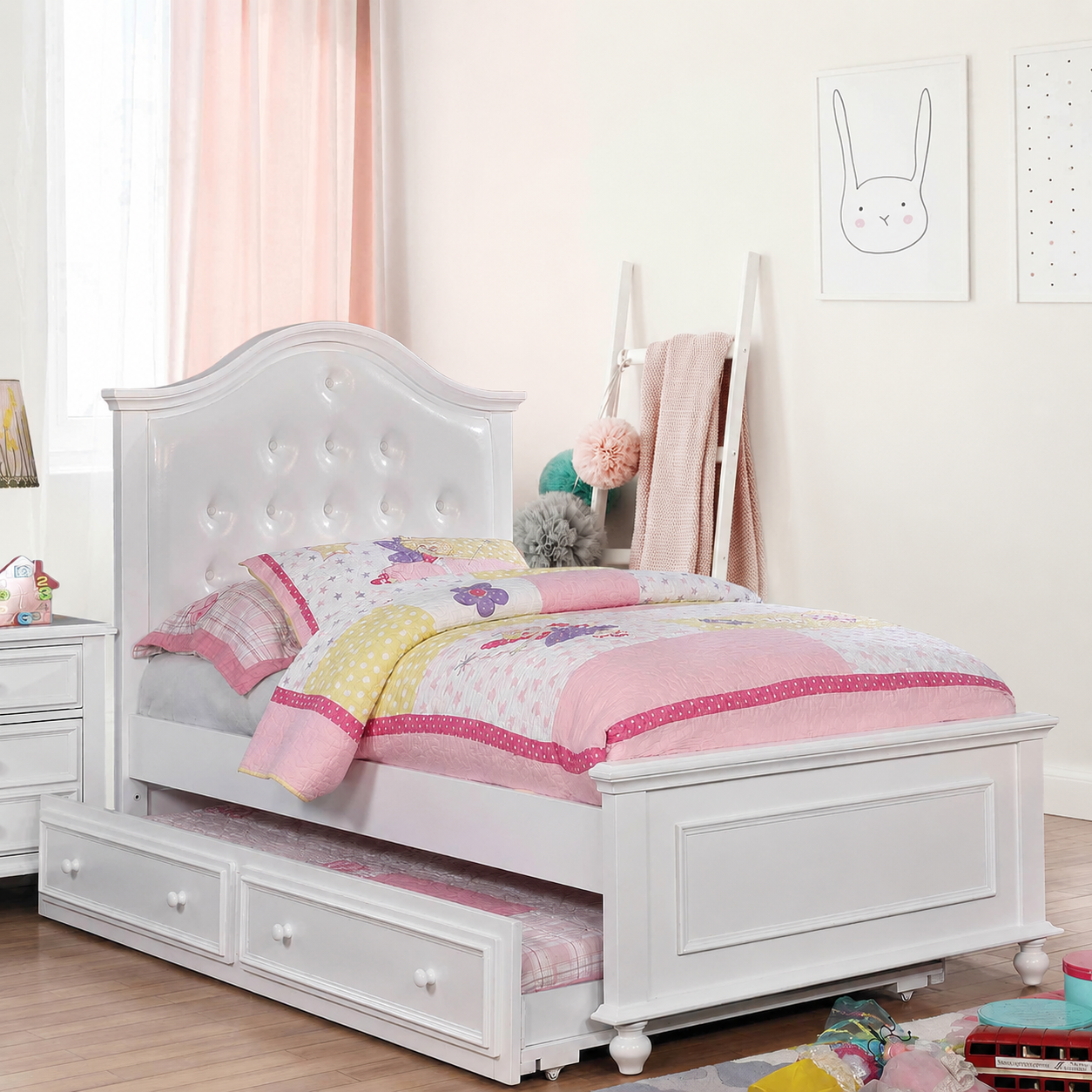 Olivia White 4-Piece Twin Bedroom Set