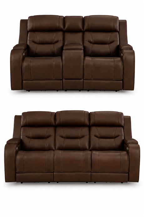 Knightington Brown Power Reclining Living Room Set from Ashley - Luna Furniture